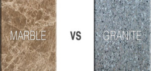 Differences between marble and granite