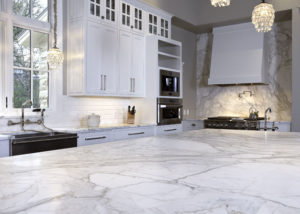 Marble countertops kitchen