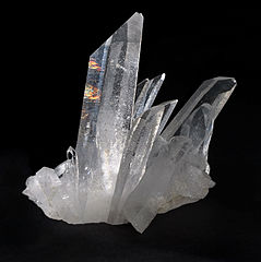 Natural quartz mineral