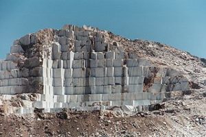 Marble quarry in Naxos, Greece