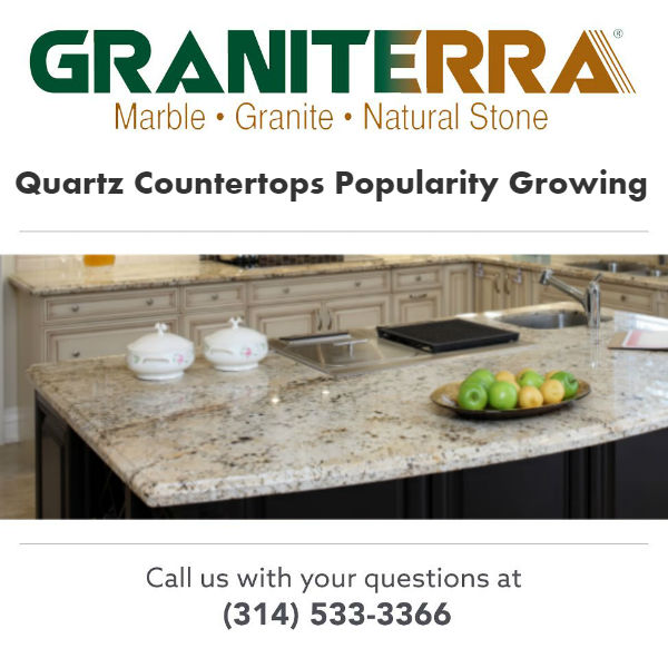 Quartz Countertops Popularity Growing Graniterra St Louis Mo