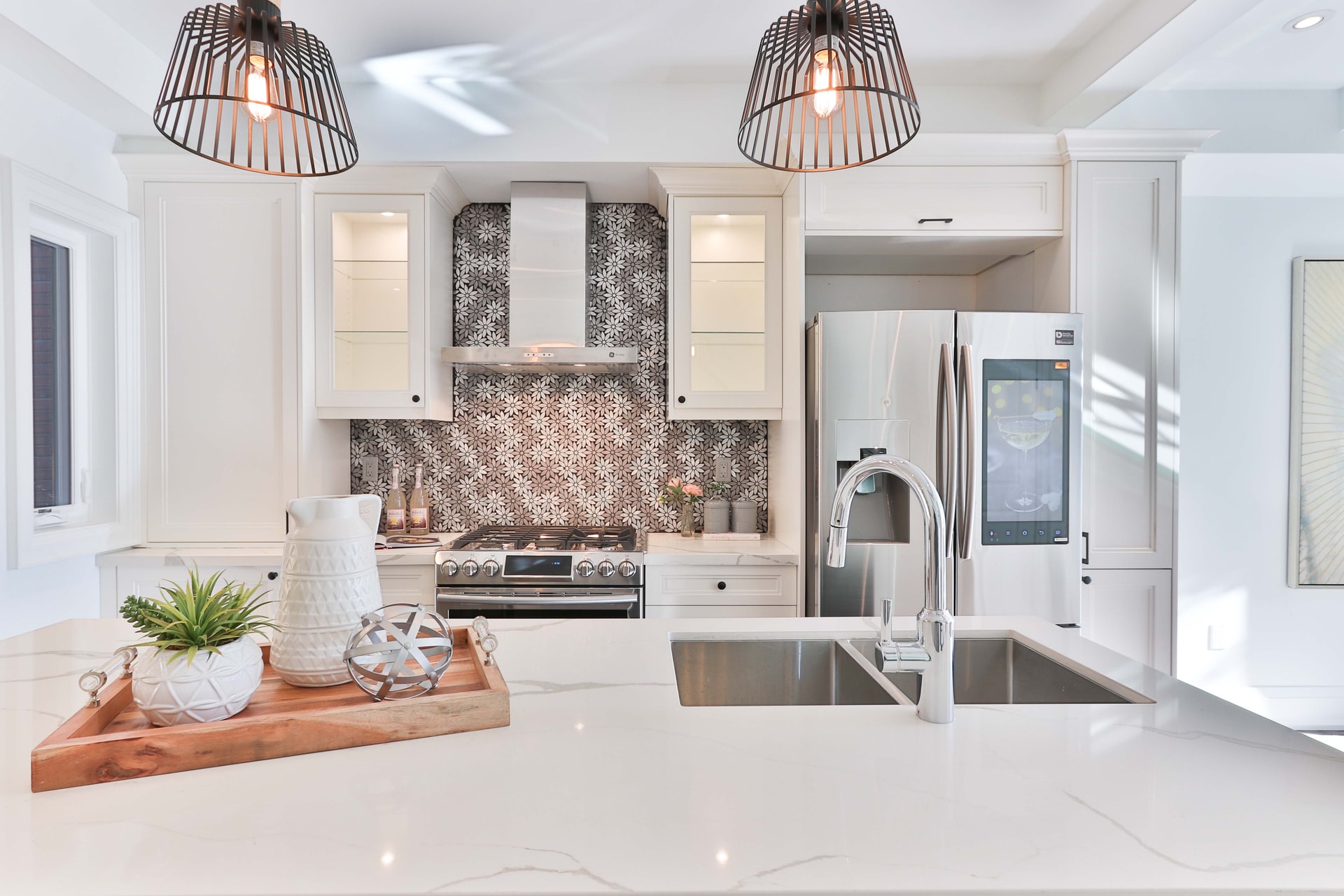 White Quartz Kitchen